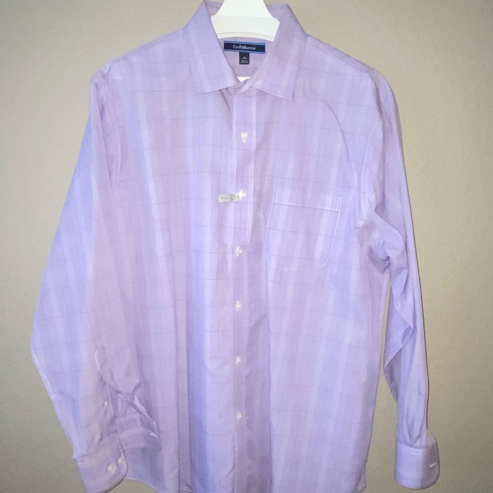 Croft&Barrow dress shirt, purple patterned